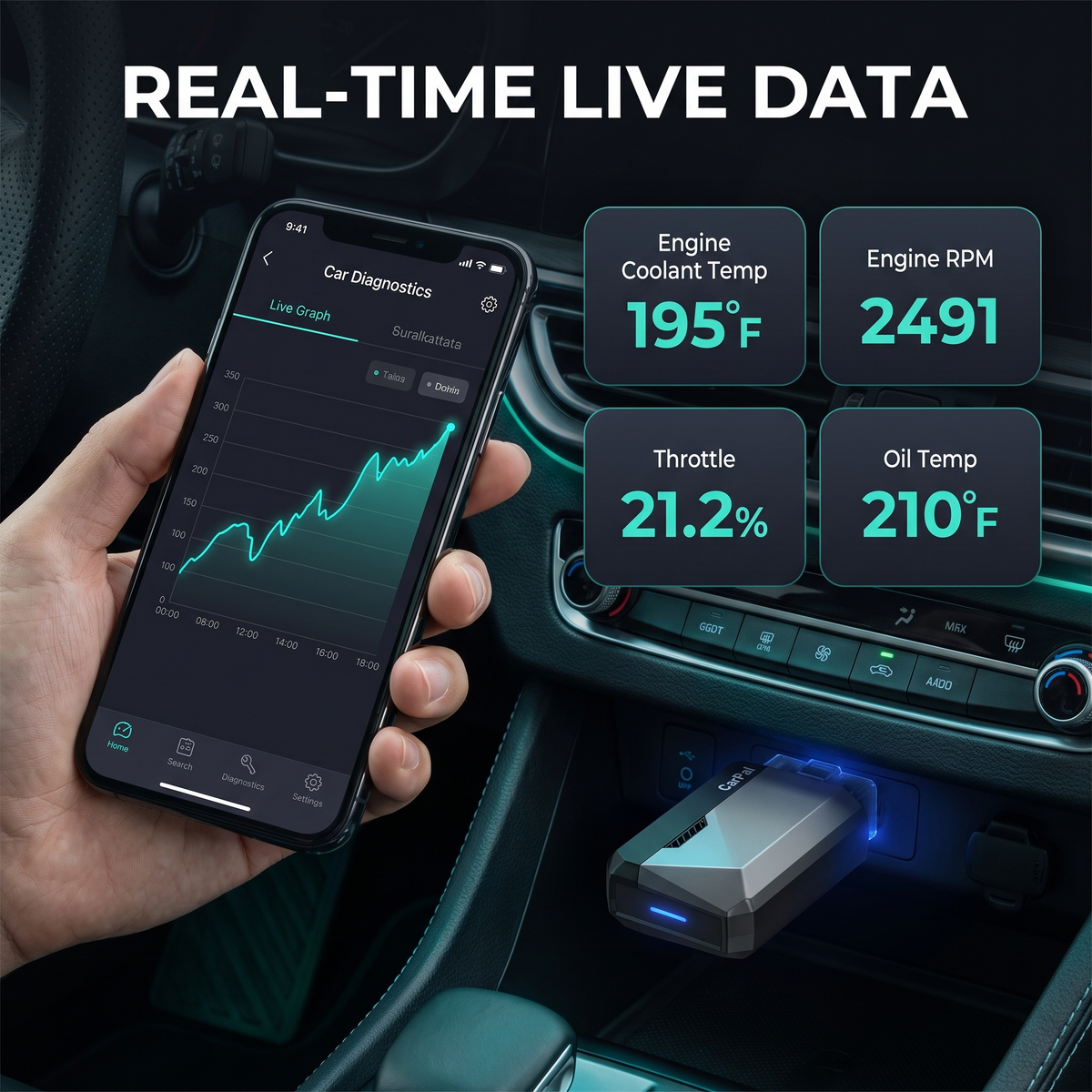 TYRECore™ OBD2 Scanner — Read Every System in Your Car From Your Phone